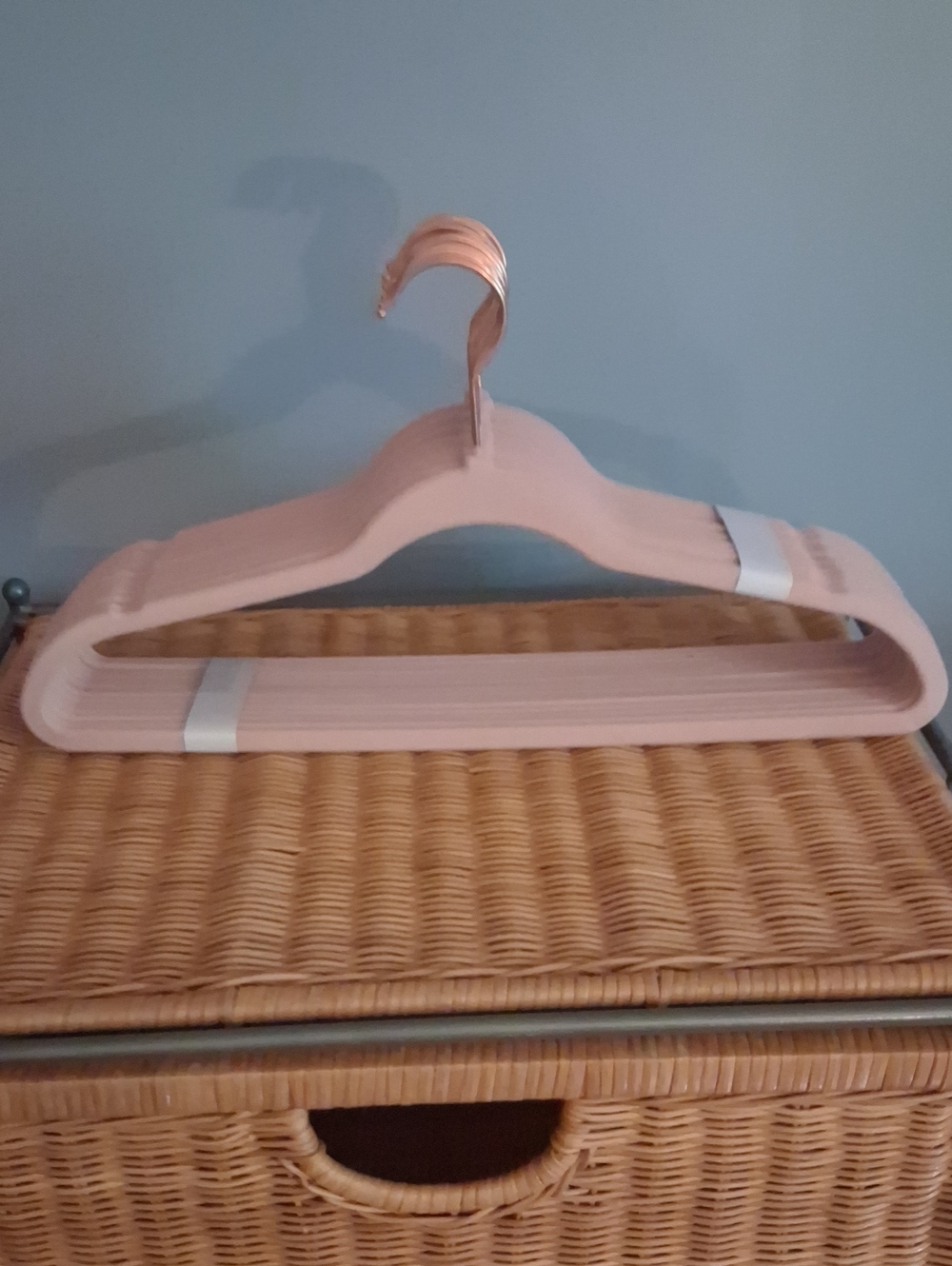 Set of Pink Velvet Clothes Hangers - 15 Pack
